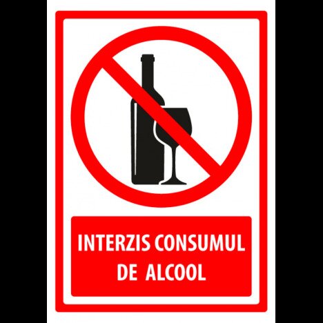 Semn de interzicerea consumului de alcool